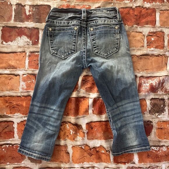 Miss Me kids beaded aztec embellished cuff capris Sz 10 - Picture 4 of 6